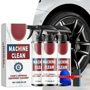 2025 New Heavy Duty Outdoor All Purpose Cleaner, Machine Clean Wheel Cleaner Spray, Car Tire Foam Polish Refurbishment, for Car Tire Rubber, Farm Offroad Equipment 120Ml/9.5Z * (1Bottle)